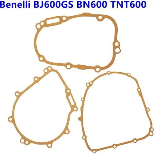 Motorcycle Engine Crankcase Righe clutch Left Generator Stator cover Gasket for Benelli BJ600GS BN600 TNT600