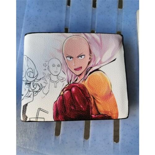 Anime ONE PUNCH MAN Wallet New PU Short Wallet boys girls Gifts Credit Card Purse New Decorative Zipper Wallet