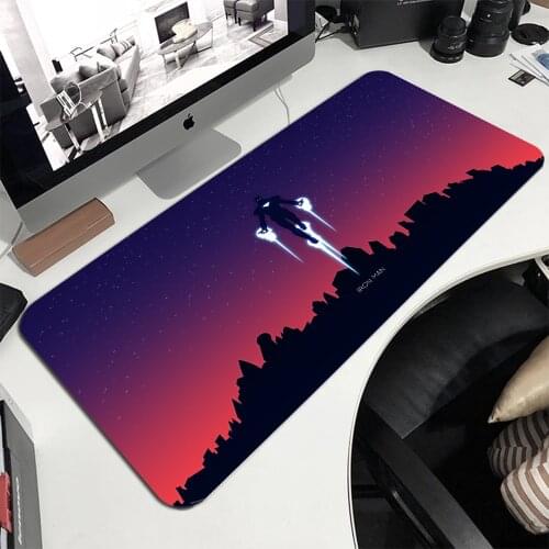 MRGLZY Able Mat Mouse Pads Iron Man Jarvis Keyboard Rest Mousepad Computer Mat Gaming Accessories Desk Mats Large Mouse Pad