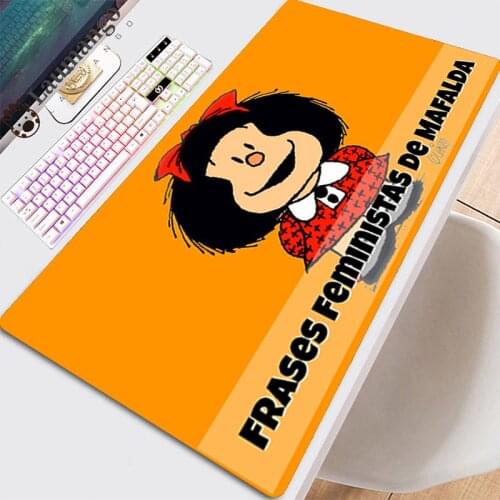 Mause Pad On The Table Gamers Accessories Hot Mouse Led For Office Mat Computer Gamer Cabinet Pad Mausepad Kawaii Gaming Mafalda