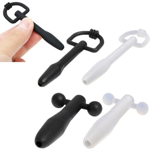 Manyjoy Male Soft Silicone Clear Urethra Catheter,Penis Urinary Plug,Sex Toy,Adult Game,Urethra Stimulate Dilator Masturbation
