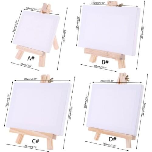 Mini Canvas Natural Wood Easel Set For Art Painting Drawing Craft Wedding Supply 32CB