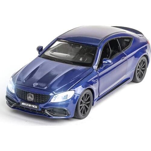 3 Colors 1:32 Alloy Molde Car AMG C63S V8 Model Super Sports With Sound and Light Back Children Toy Collection V134