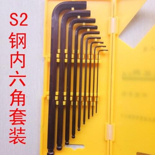 Key Set Hex Wrench Screwdriver Set Hexagon Spanner Universal 9Pcs Ball End Torx Star Keys Tool L Type Hand Tools Kit