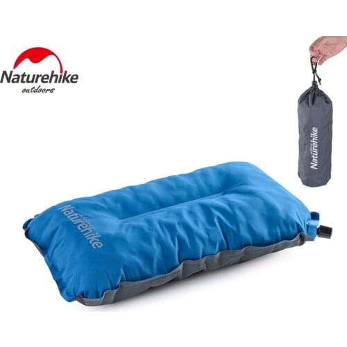 Naturehike Camping Sponge Pillow Ultralight Automatic Inflatable Neck Pillow Outdoor Camping Travel Portable Pillow Tpu Elastic