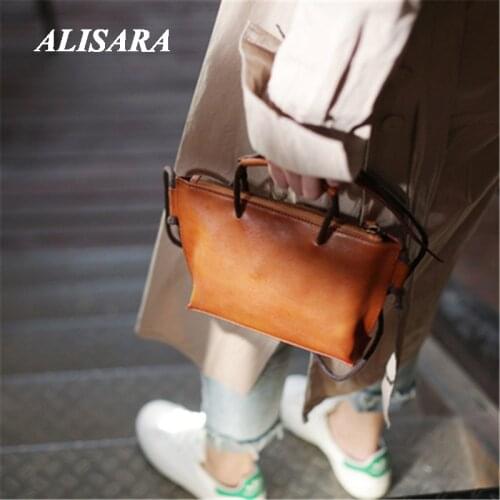 Original ancient style girl messenger bag wild retro small shoulder literary academy style single shoulder female Handmade bag