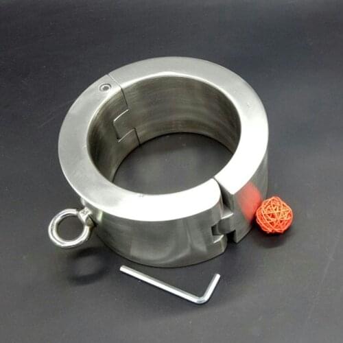 Stainless Steel Super Heavy Neck Collar Metal Bondage Restraints Slave Bdsm Over-Weight Collars Sex Games Products For Adults