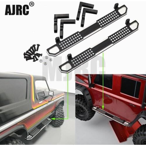 AJRC 2 piece aluminum side metal cleat pedal for TRAXXAS Trx-4 TRX4 Defender Bronco 1/10 scale RC crawler upgraded parts