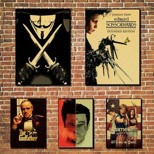 Japanese Anime Retro Poster Kraft Paper Wallpaper High Quality Painting Home Decoration Wall Sticker