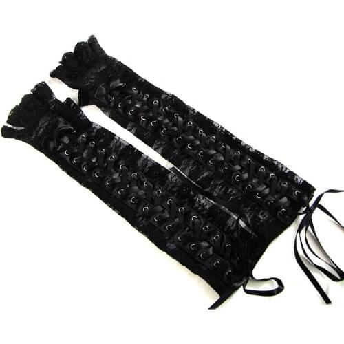 Hot Sexy lace Long Fishnet Gloves Section Hip-hop Performers Delight Temptation Nightclub Punk Sexy Gloves