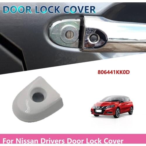 806441KK0D Car Replacement Door Lock Cover For Nissan Juke & Micra Drivers Door Lock Cover with Key Hole Car Accessories White