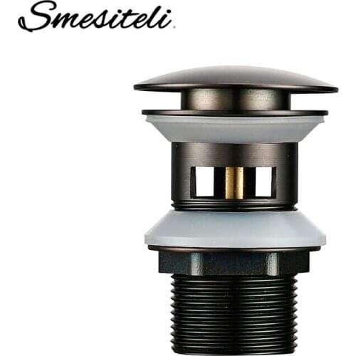 Smesiteli High Quality Classic Mahogany Bronze Brass Pop Up Waste Vintage Drainer For Bathroom Lavatory Sink Hot Sale