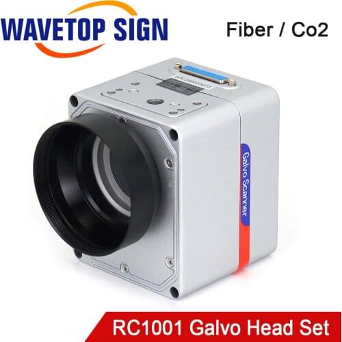WaveTopSign RC1001 Fiber Laser Scanning Galvo Head Set 10.6um &1064nm Apeature 10mm Galvanometer Scanner with Power Supply