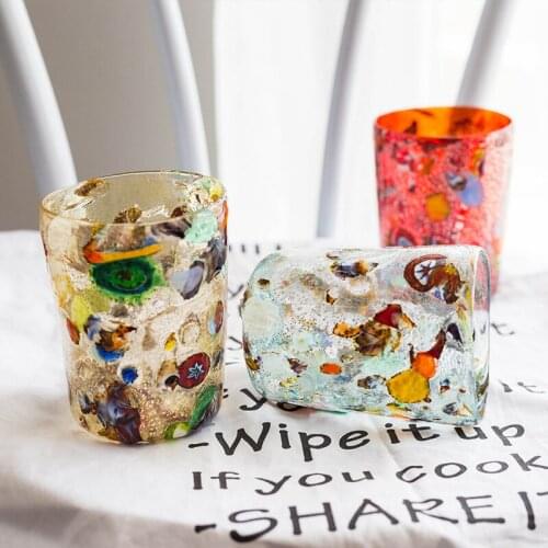 360 ml Top quality home water crystal glass multicolor office water whiskey glass cup 210511-02