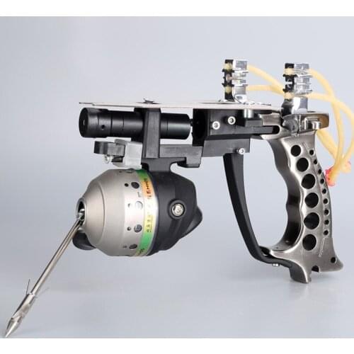 High Velocity Elastic Hunting Fishing Slingshot Laser Point Shooting Catapult Bow Arrow Rest Bow Sling Shot Crossbow Bolt