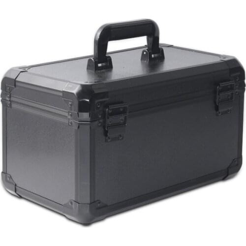 Portable Aluminum Tool Box Safety equipment Toolbox Instrument box Storage Suitcase Impact Resistant Case With Sponge 37*22*21cm