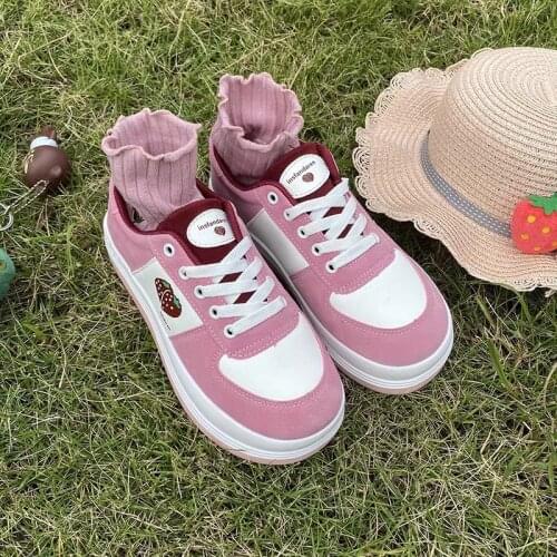 School Sweet Student Girls Female Kawaii Japanese Cute Anime Lolita Sneaker Cosplay Women Harujuku Feminine Sports Running Shoes