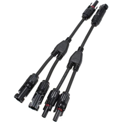 10 Pairs Lot 2 to 1 Y Branch Connector TUV standard with 4mm2 solar cable For Solar System EU US CN Warehouse