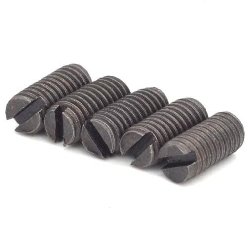 30Pcs M2 slotted headless screws grubs flat end tighten bolts screw grub bolt 3-8mm Length