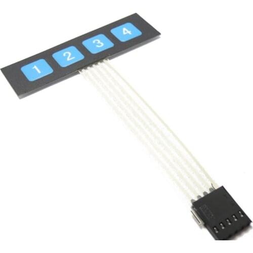 4 matrix keyboard keys 1 * 4 digital matrix membrane switch control panel reverse SCM extended keyboard