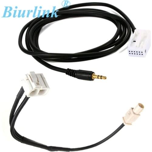 Biurlink For RCD510 RCD 510 Golf Tiguan Passat Radio Antenna Cable Adapter , AUX Cable
