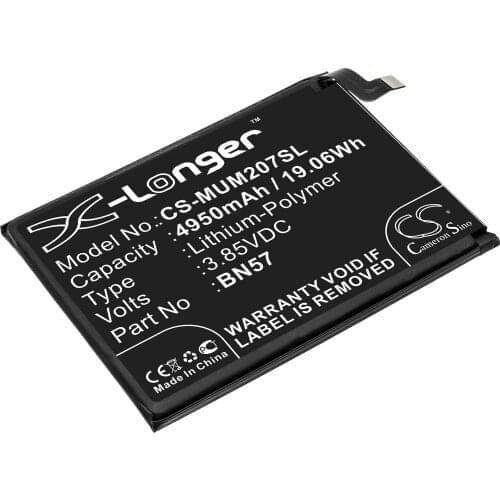 Cameron Sino Battery For Xiaomi M2007J20CG,Poco X3 NFC