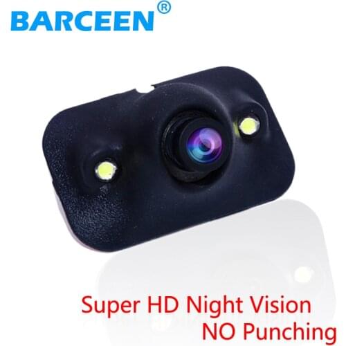 CCD HD night vision car camera front/side /left/right /rear view camera 360 degree Rotation universal rear view camera free ship