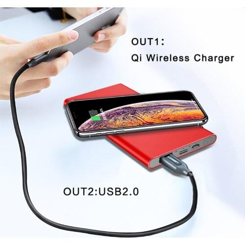 Wireless Charging Platform For Phone Mobile Power Suction Cup Treasure Gift Ultra Thin And Large Capacity Power Bank