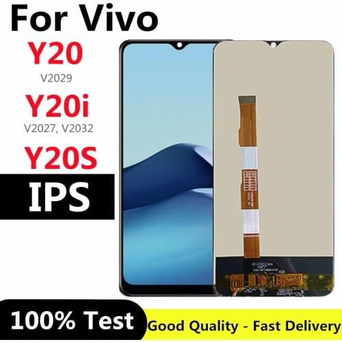 6.51" For Vivo Y20 / Y20S / Y20i v2027 v2029 v2032 LCD Display Touch Panel Glass Screen Digiziter Assembly for Vivo Y20S LCD