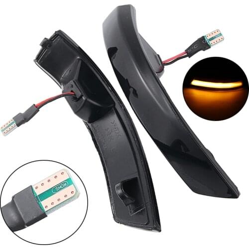 For Ford Focus Mk2 Mk3 08-16 Mondeo mk4 11-15 2pcs Car Dynamic LED Turn Signal Light Mirror Indicator Lamp Parts