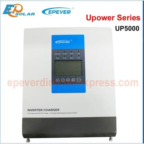 EPever 5000VA Pure Sine Wave Hybrid Inverter MPPT 60A80A100A Solar Charger and 30A AC Charger in One for 48V Battery 220V 230VAC