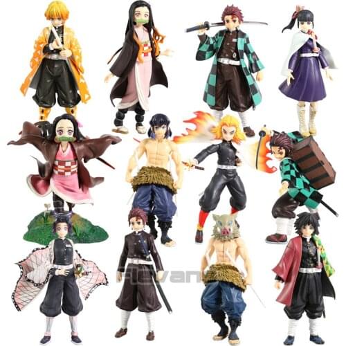Demon Slayer Kamado Tanjirou Nezuko Zenitsu Agatsuma Hashibira Inosuke Tomioka Giyuu Tsuyuri Kanawo Figure Toy