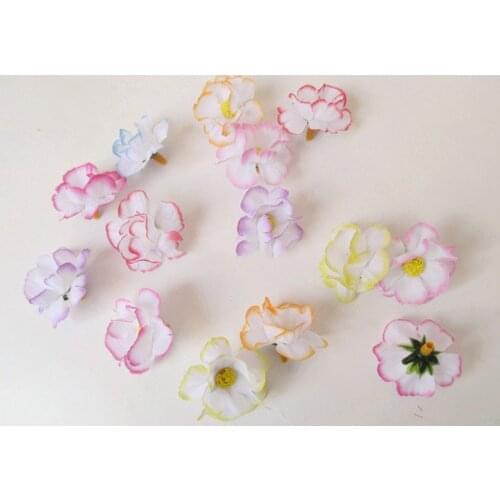Artificial flowers head DIY simulation small plum flower hairpin decorative artificial flowers small flowers 3CM