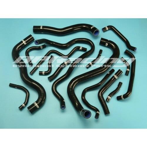 Silicone Radiator / Heater hose Kit For Civic LX EX Si Sport 1.5T 2016 -2018 BLACK