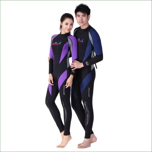 WDS01 1.5MM Neoprene Long Sleeved Diving Suit Men Women Snorkeling Jumpsuit Full Body Dive Wetsuit Spearfishing Swimwear