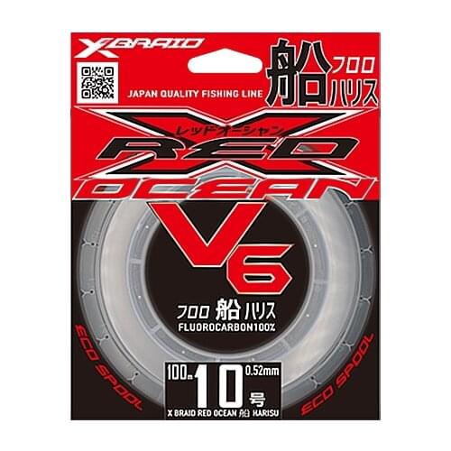 Original YGK X-BRAID RED OCEAN V6 ハリス