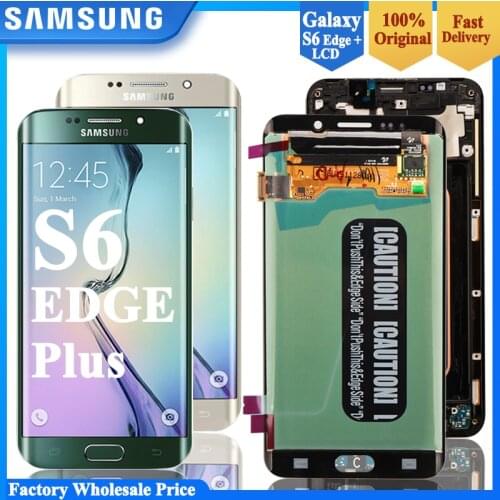 ORIGINAL SUPER AMOLED G928 LCD with frame for SAMSUNG Galaxy s6 edge plus Display G928 G928F LCD Touch Screen Digitizer Assembly