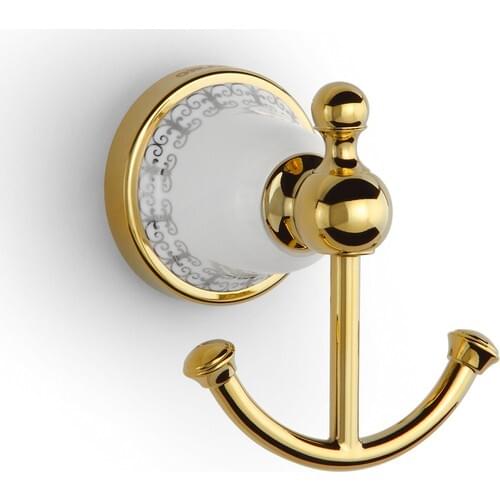 Orka Ar80109G Artemis Dual Robe Hook-Gold