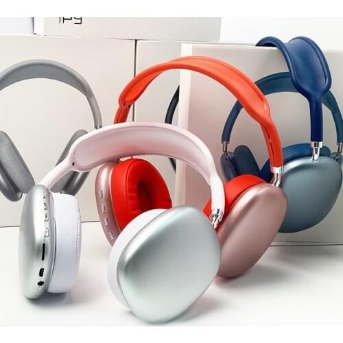 P9 Bluetooth 5.0 headphones wireless gaming headset 9D stereo support TF card sports waterproof earbud headset and microphone