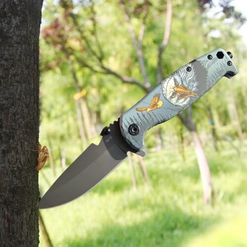 All-Steel Handle 3D Printing Folding Knife, DPX Gray Titanium Processing Blade, Multi-Purpose Collection Of Self-Defense Tools