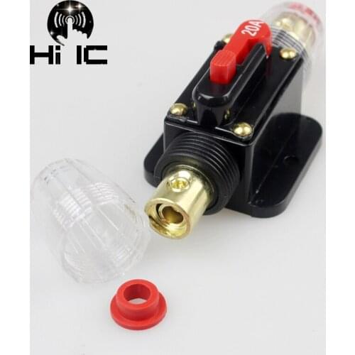 100A 50A 80A 20A 12V Car Truck Audio Amplifier Circuit Breaker Fuse Holder AGU Style Stereo Amplifier Refit Fuse Adapter