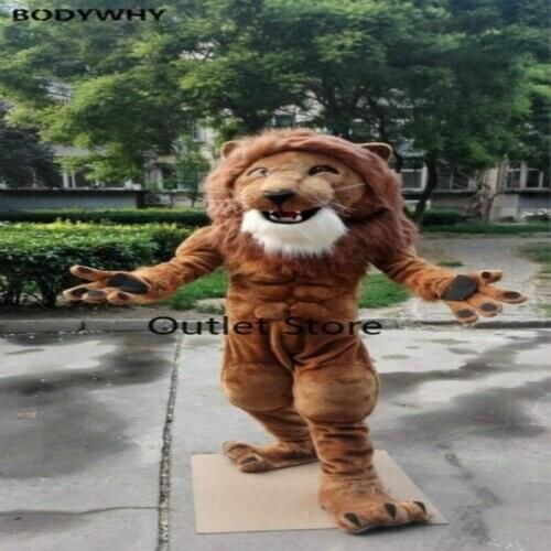 Robust Lion Mascot Costume Cosplay Furry Suit Party Game Fursuit Cartoon Dress Outfits Carnival Halloween Xmas Easter Ad Clothes