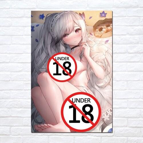 Modern Sexy Beauty Canvas Painting Contemporary Art Poster Print Adult Anime Wall Picture for Living Room Home Decor