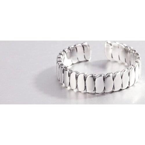 Sole Memory Geometry Cute Sweet Penguin Retro Thai Silver 925 Sterling Silver Female Resizable Opening Rings SRI370