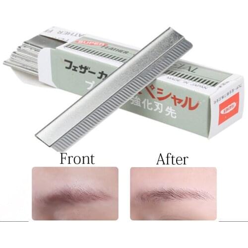 10/20pcs Super Feather Eyebrow Blade Dedicated Scraping Eyebrow Shaping Eyebrows Plucked Razor Blade Set Beauty Makeup Tools