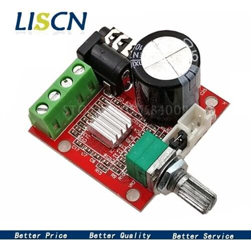 12V Mini Hi-Fi PAM8610 Audio Stereo Amplifier Board 2X10W Dual Channel D Class