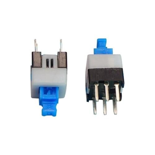 20PCS 8*8mm latching switch 8X8mm push Button switches double row self-locking DIP 6 PIN Free shipping