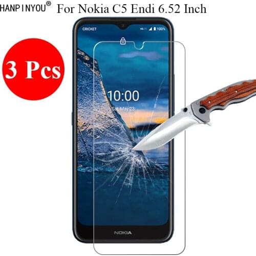3 Pcs/Lot 9H 2.5D Tempered Glass Screen Protector For Nokia C5 Endi 6.52" Protective Film
