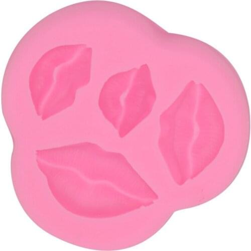 3D DIY Cake Mold Lip Shaped Silicone Mold Cookie Muffin Chocolate Candy Sugar Cutter Fondant Mold For Baking Cake Decor Tools