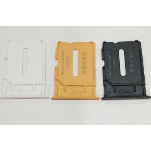 5PCS/Lot New White/Black/Yellow SIM Card Tray Slot Holder for Oneplus One 1+ A0001 Phone Spare Parts